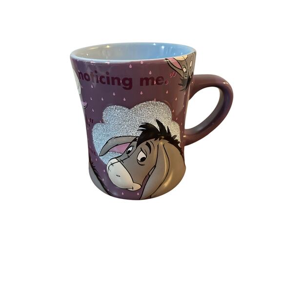 Disney Parks ‘Eeyore’ Purple 3D Textured Coffee Mug Thanks For Noticing Me - Picture 1 of 6